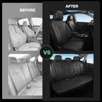 RIDEPOSH Custom Fit Seat Covers for Honda Civic 2016-2021 | Sedan LX, Faux Leather, Solid Bench Rear, No Rear Armrest, Waterproof, Full Coverage, Airbag Compatible, Easy-to-clean - Image 6