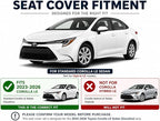 redblue Custom Fit Toyota Corolla Seat Covers for 2023-2026 LE | Black leather Seat Covers Full Set, Fit 2023 2024 2025 2026 LE, Front and Rear Car Seat Cover - Image 8