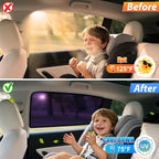ZATOOTO Tesla Model Y Rear Car Window Shades 2020-2026, Static Cling | Bluish-Purple Car Sun Shade, Heat Reduction, Enhanced Sun Filtering, Specific for Frameless Doors, For Baby - Image 5