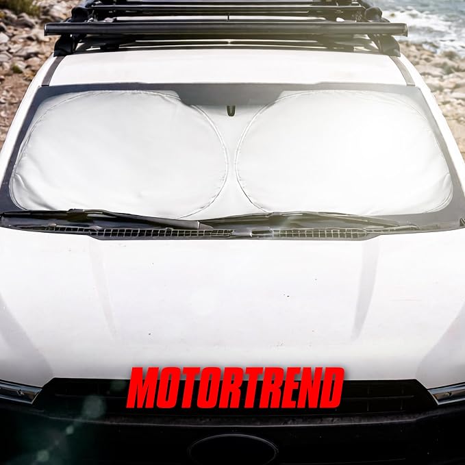 Motor Trend Custom Fit Ford F150 Sun Shade for Windshield 2015-2020 Ford F150 Accessories - Car Accessories Foldable Front Windshield Car Sun Shade - Automotive Interior Sunshade Visor UV Protection - Image 9