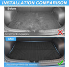 Powerty Trunk Mat for Kia NIRO 2023-2026 (Not for NIRO EV& NIRO Plug-in Hybrid), All Weather TPE Cargo Mat Liner for NIRO Rear Trunk - Image 4
