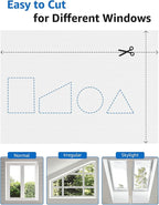 Sumobaby Blackout Curtains Portable 47”x48” No Drill Black Out Window Cover | 100% Blackout Shades with Heat-Resistant Hook&Loop Tapes,Thermal Insulated Window Blinds for Home,Nursery(1 Panel,White) - Image 4