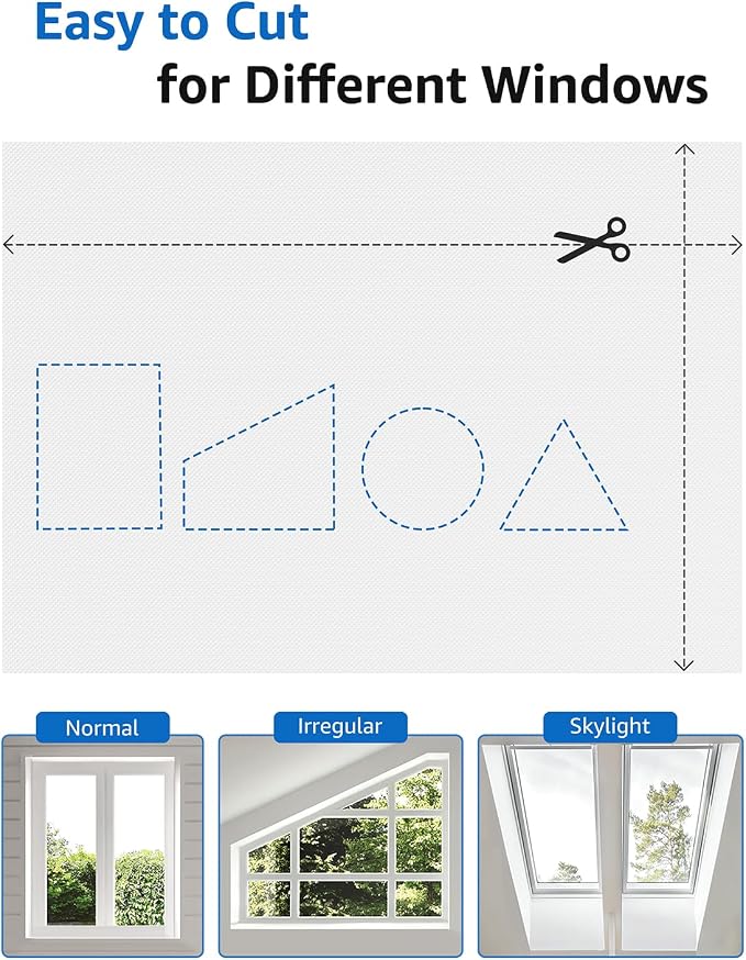 Sumobaby Blackout Curtains Portable 34”x60” No Drill Black Out Window Cover | 100% Blackout Shades with Heat-Resistant Hook&Loop Tapes,Thermal Insulated Window Blinds for Home,Nursery(1 Panel,White) - Image 4