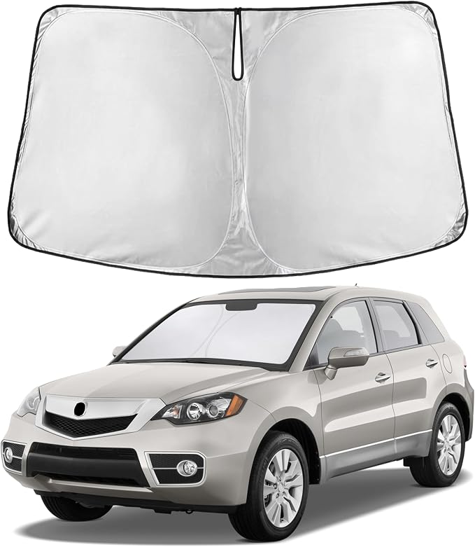 EcoNour Windshield Sunshade Compatible for Acura RDX 2007-2010 2011 2012 | Sun Visor for Front Windshield & Window Sun Shade Cover, UV Heat Blocker & Protector, Car Accessories by EcoNour