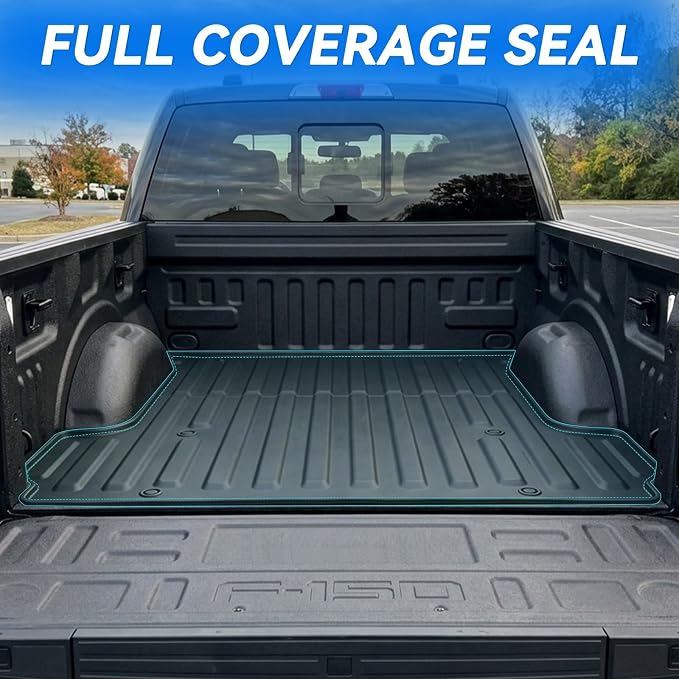 GYGY Truck Bed Mat Liner Fit for 2015-2025 Ford F-150 & 2022-2023 F-150 Lightning (5.5 FT Bed Only), All Weather Anti-Slip TPE Cargo Tray - Image 2