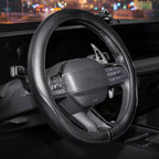 Rueesh Steering Wheel Cover Microfiber Leather Universal for 14.5-15 Inch | Anti-Slip Car Wheel Cover for Women and Men, Durable, Breathable Embossing, Soft Padding - Image 2