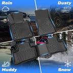 Sunsdrew Floor Mats for 2023-2026 Mercedes Benz GLC 300 / GLC 43 AMG | Front Rear Car Mats Accessories, All Weather Protection, TPE Rubber, Raised Edge - Image 4