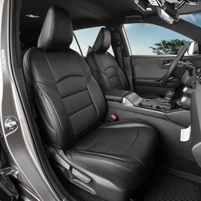 Custom Seat Covers for Toyota 2021-2026 Corolla Hatchback (Full Set,Black) | 1:1 Custom Fit,Factory Look,Easy Installation,Waterproof & Easy to Clean,Faux Leather,Breathable / Pet Friendly by Coverdream