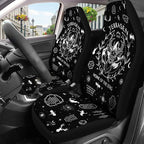 GENANY Roses Car Seat Covers Set of 2, Horror Breathable Front Seat Covers for Truck Sedan SUV, Couple Car Accessories, Horror Gift for Women Men - Image 3