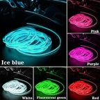 EL Wire Car Interior LED Strips Lights, 16FT 5V USB Auto Neon Light Strip, Electroluminescent Vehicle Interior Ambient Lighting Decor Accessories, Universal for RV, SUV, Truck (Blue) - Image 6