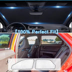 KMF 6pcs Thicken Sun Shades for Hyundai Ioniq 5 Accessories 2022-2025 2026, Custom Fit Full Car Window Covers Sunshade for Windshield Side Rear, Sun UV Block and Blackout Privacy for Camping Outdoor - Image 4