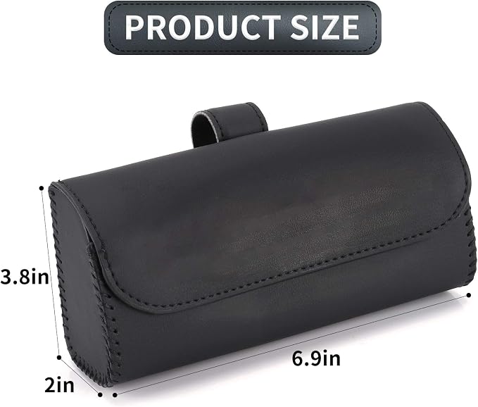 Accmor Sunglasses Holder for Car Sun Visor, Auto Eyeglasses Protective Storage Case, Vehicle Visor Accessories Organizer Box - Image 2