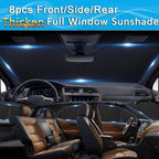 KMF 8pcs Thicken Full Sun Shades for Mazda CX-5 Accessories 2013-2016,Windshield Sunshade Privacy Car Window Covers for Side Rear, UV Block and Blackout for Car Camping Outdoor - Image 3