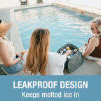 CleverMade Tahoe Collapsible Cooler Bag, Medium Travel Cooler, Heather Gray | Keep Food and Drinks Cold Without Bulky Storage | The Leak-Resistant Liner Contains Meltwater, and the Frame Folds Flat - Image 2