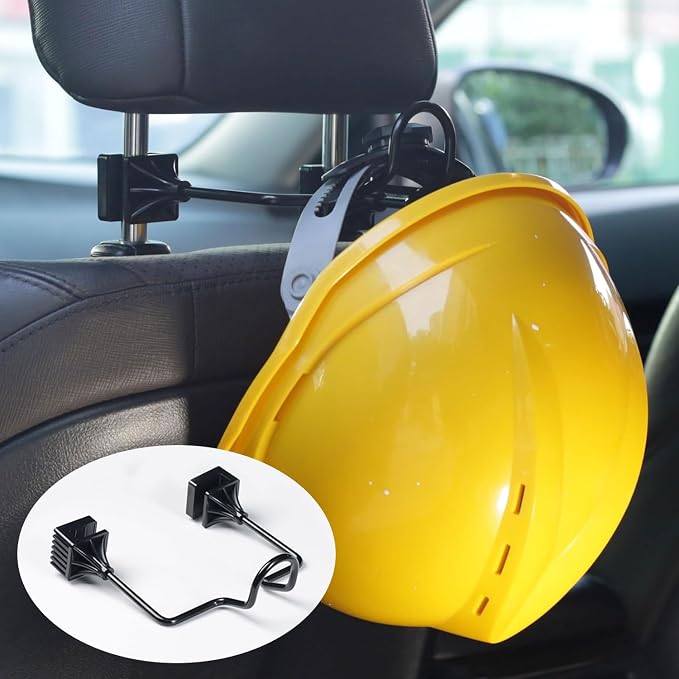 GEEDAR Hard Hat Holder for Truck Seat, Caps Hanger for Truck Accessories, Car Back Seat Headrest Hooks for Men and Women by Well-Arranged