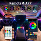 Ambient Lighting Car Led Lights Interior Kit,10 in 1 RGB Music Sync Acrylic Led Lights for Car Interior,175 inches Fiber Optic Neon Accent Strip Night Ambiance Footwell Lighting with Wireless APP - Image 3