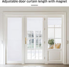 NICETOWN Pure White Magetic Blackout Roman Shade, No Drill Door Blinds | Thermal Insulated, Privacy Shades for Bedroom, No Tools Roll Shade, French Front Door Window Cover, 35 x 64 inches Long - Image 5