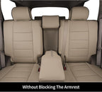 EKR Car Seat Covers Custom Fit for Toyota 4Runner(5 Seats) Full Set | for Toyota 4 Runner 2010-2024 Seat Covers for SUV,Full Wrap,Airbag Compatible,Waterproof Pet-resistant,Faux Leather(Beige) - Image 7