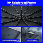 Windshield Sun Shade for Ford EcoSport 2018-2022, Foldable Umbrella Shade | Custom Fit Car Sun Visor with 360° Rotating Shaft, UV Protection Heat Shield Sun Blocker Heat Reflector and Easy Storage - Image 6