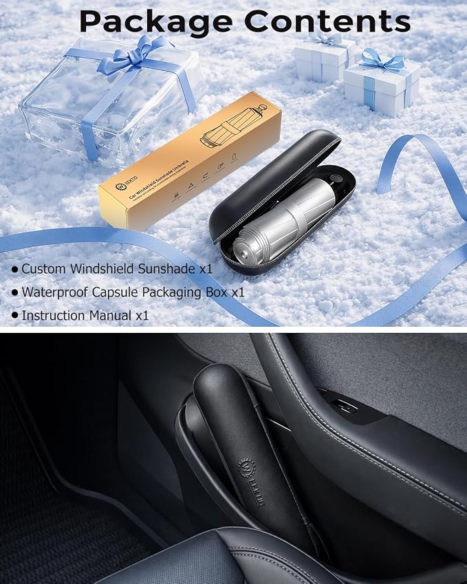 Weektic Custom Windshield Sun Shade Umbrella for Honda CR-V 2012-2022, [Double Thickened Ice Crystal Coating] Sun & Heat Protection, Keep Vehicle Cool & Protect Interior - Image 4