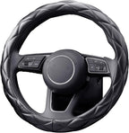 YHONGJT Soft Microfiber Leather Steering Wheel Cover, Universal 15 Inch for Women Girls, Fit Vehicles, Sedans, SUVs, Vans, Trucks - Black - Image 9