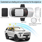 3PCS Car Window Shades Front Windshield Sun Shade Foldable Window Shade Custom Fit for 2017-2024 Toyota 4Runner Accessories Car Shades for Front Windows Anti-UV Rays Block Heat - Image 3