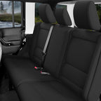 GIANT PANDA Neoprene Seat Covers for Jeep Wrangler JK 4-Door (2007), Neoprene UV&Waterproof, Foam Padded Wrangler Seat Covers 4-Door Full Set(Black) - Image 8
