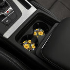 Steering Wheel Cover Sunflower Car Accessories + 2 Pieces Coasters | Universal 14-15 Inch Neoprene Auto Interior Decor Anti Slip Car Protector for Women Men - Image 7