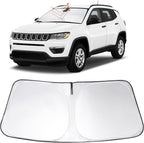 Windshield Sun Shade Sunshade for 2017-2024 2025 Jeep Compass | Full covered for windshield, Foldable & Durable, Block UV Rays, Reduce Heat, Easy to install, Keeps Car Cooler by LHFLIVE