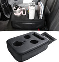 Back Seat Cup Holder for Car, PU Leather Couch Sofa Bed Boat Cup Holder | Console Cup Holder Tray Organizer for Trucks, Minivans, SUVs, RVs, Vehicles, Holds Drinks, Remote, Snacks, with Side Pockets by Sinvanho