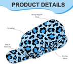2 Pack Sunglass Holder for Car Visor, Universal Magnetic Car Sunglass Holder for Different Size Eyeglasses, Car Visor Accessories (Leopard-Blue) - Image 2