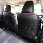HKZ Customized Special seat Cover for Toyota Corolla (Black with Red Trim, 2014-2019 Corolla L LE LE Eco XLE Sedan) - Image 2