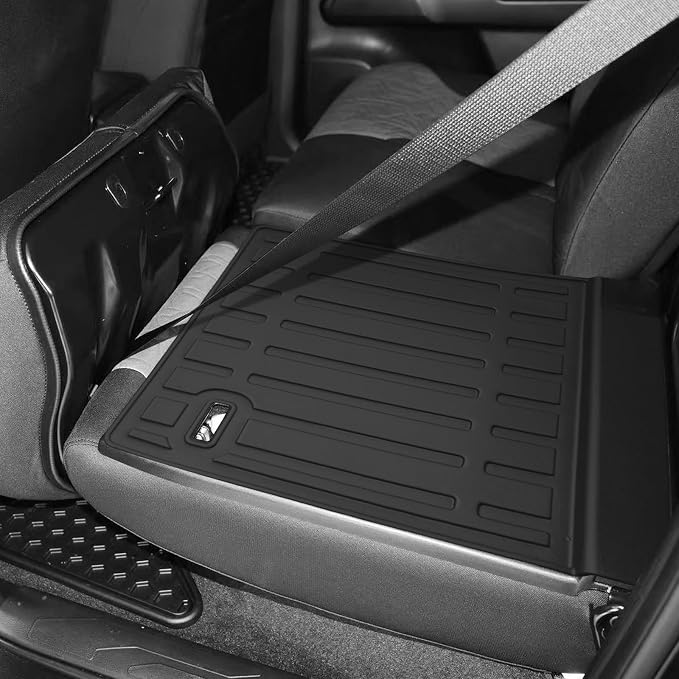 Custom for 2005-2023 Toyota Tacoma Double Cab Rear Seat Backrest Mats All Weather TPE Protection Mat Accessories (for 2005-2023 Toyota Tacoma Double Cab) - Image 2