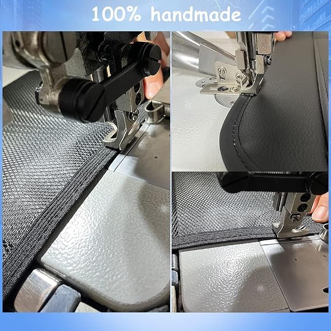 Leather Car Backseat Organizer with Tablet Holder - 9 Large Storage Pockets, Foldable Food Tray & Anti-Scratch Kick Mats - Universal Car Seat Protector for Kids, Pets & Travel Accessories 1 Pack - Image 5