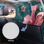 Sea Turtle Print Car Seat Cover Towels Front Seats Hibiscus Print Automotive Seat Covers for Truck Sedan SUV Sweat Absorption Running Towel, Workout Towel and Yoga Mat - Image 4