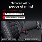 HKZ Custom Fit Civic Seat Cover Full Set for Honda Civic 4 Door Sedan-Only (2022 2023 2024 EX)&(2025-2026 Sport),5-Seats Full Set,Leather Seat Protector(Black) - Image 9