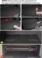 LASFIT Cargo Liner for Honda CR-V 2023-2026 (Gasoline & Hybrid & e:FCEV) | All Weather Custom Fit Anti-Slip Pet Friendly Easy Clean TPE Trunk Mat with Backrest Mat (Upper Position) - Image 2