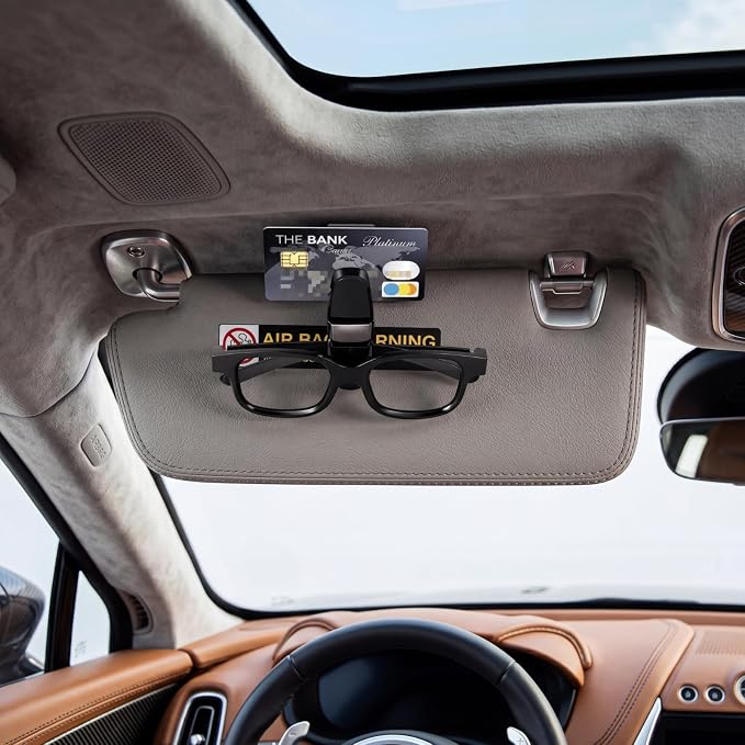 Boao 4 Pack Sunglasses Holder Car Visor Clip,Black | Double-ended Design for Glasses and Tickets, 180 Degree Rotational Mount, Fits Sun Visors, Keeps Eyewear Accessible - Image 5