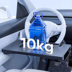Carbon Fiber 3-in-1 Steering Wheel Tray Table & Car Seat Gap Filler Organizer & Centre Console Storage Box | Foldable Adjustable Car Desk/TableTray for Laptop, Eating & Work (【Foldable】 3-in-1) | Detachable Seat Gap Filler，0-30° Adjustable Angle，3-in-1... - Image 8