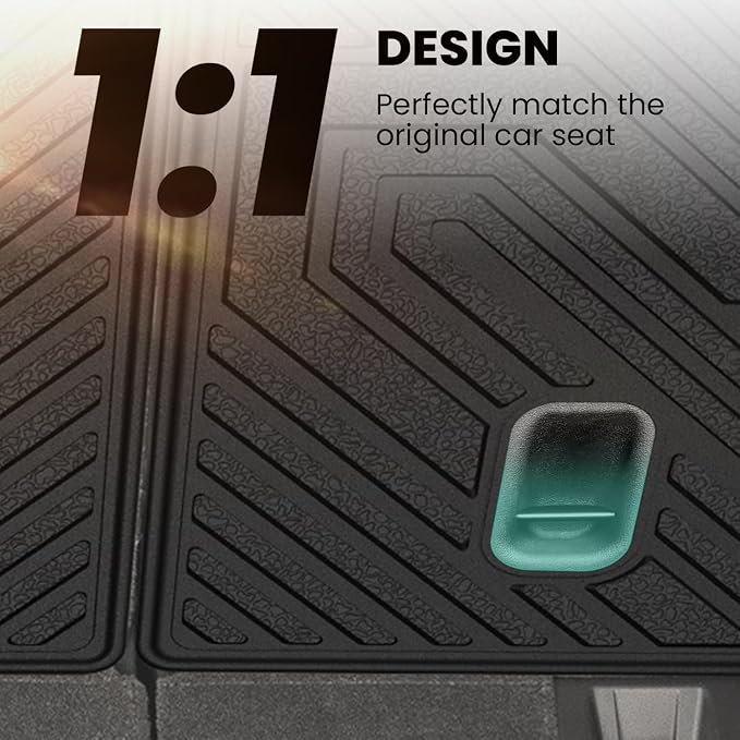 LASFIT Rear Seat Back Protector for Honda CRV 2012-2016 | All Weather TPE Pet Friendly Custom Fit CR-V Second Row Back Seat Cover Backseat Mat Liner Accessories, Black - Image 2