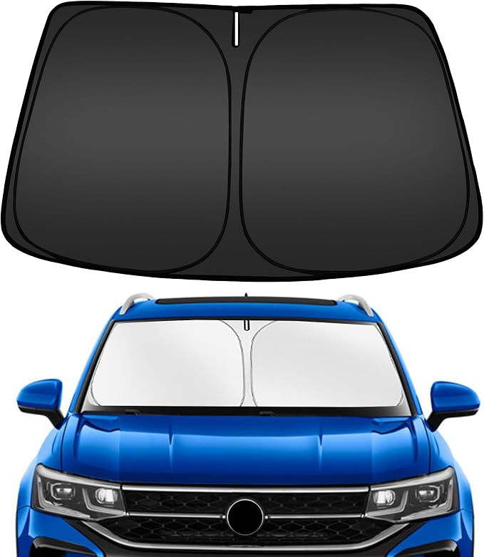 ARISMOTOR Windshield Sun Shade for Volkswagen VW Taos 2022-2025 2026 | Custom Fit, Foldable, Front Window Sunshade Sun Visor Protector, Block UV Rays, Keep Car Cooler by ARISMOTOR