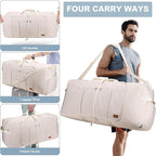 120L EXTRA LARGE Foldable Waterproof Travel Duffle Bag for Men and Women | with Shoe Compartment, Duffel for Weekender Gym Sport, Tear Resistant, Polyester - Image 7