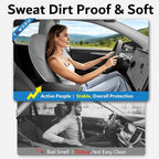 Premium Microfiber Towel Tesla Model Y Juniper/3 Seat Cover, Waterproof | Sweatproof | Machine Washable | Non-Slip, Seat Protector for Tesla Model 3/Y 2016-2026 Interior Accessories - (2Pack, Gray) - Image 5