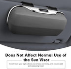 Car Visor Sunglass Holder, Multifunctional Sunglass Holder for Car with Clips, Universal Sun Visor Storage Accessories, for Most Car, SUVs, Trucks (Gray) - Image 7