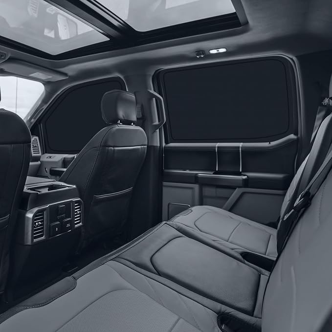 KUST Car Window Shades for Ford F-150 2015-2020 Side Window Covers with Rear Windshield Sun Shade UV Block Privacy Protection F150 Accessories for Camping Blackout 5PCS - Image 4