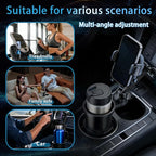 SAMPUSS 2-in-1 Phone Holders for Your Car Car Cup Holder Car Phone Holder | 360° rotation 2-in-1 function car phone mount with long arm universal smartphone phone holder car cup holder expander - Image 2