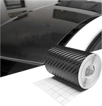 3D Carbon Fiber Vinyl Tape, 3 Inch x 20 ft Car Threshold Guard Anti-Scratch Window Trim Protector, Door Entry Protective Film Waterproof Detailing Tape for Most Vehicles by Unknown