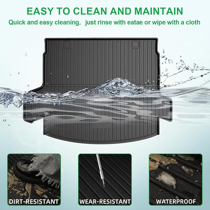 All Weather Cargo Liner Fit for 2020-2022 Honda CR-V (Only for Hybrid) | Custom Fit TPE Rubber Trunk Mat Accessories for Honda CRV Hybrid - Image 7