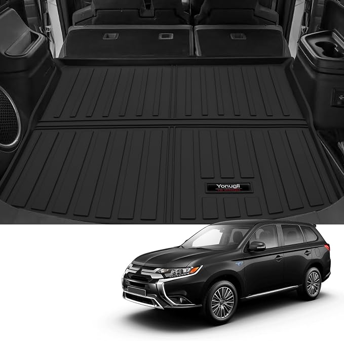Custom for 2018-2022 Mitsubishi Outlander PHEV Cargo Mats Trunk Liner All Weather TPE Protection Mat Accessories (Only for 2018-2022 Mitsubishi Outlander PHEV) - Image 2