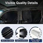 XCBYT Magnetic Car Window Shades for Side Window, 100% Blackout Privacy | 4-Pack 100% blackout privacy & UV cooling for camping & naps. Magnetic attach (iron frames only) for up to 33-inch windows - Image 5